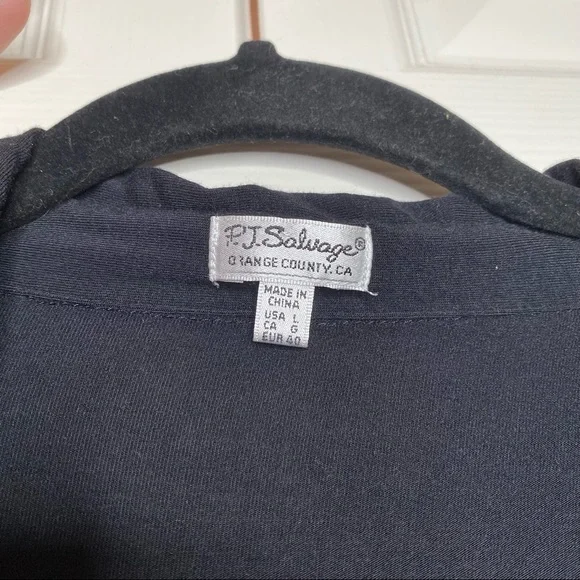 PJ Salvage Modal Basics Nightshirt in Black Size Medium - Picture 4 of 8